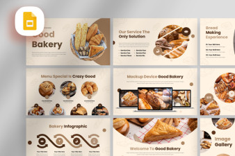 Creative Bakery Shop Google Slide Template